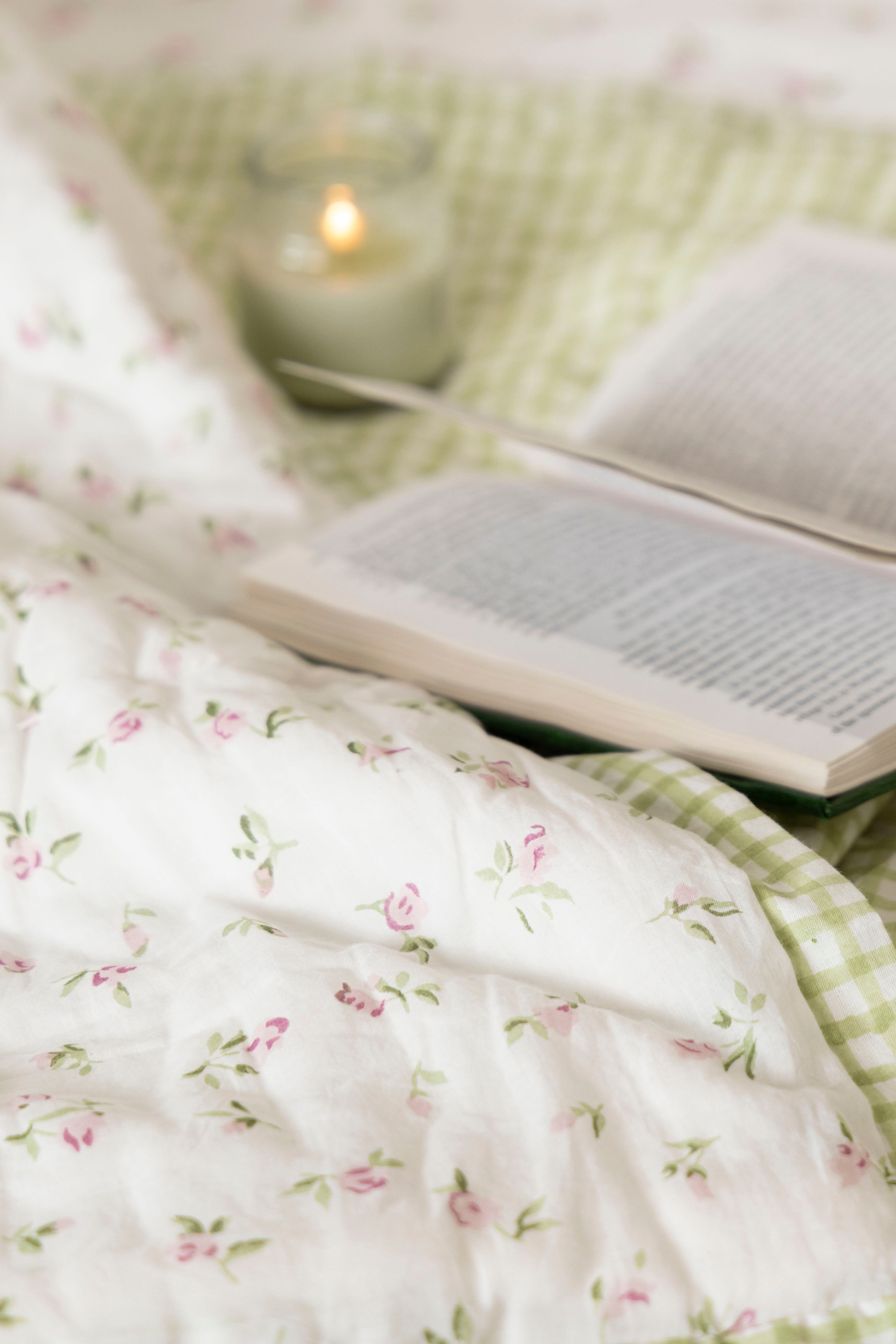 שמיכת קווילט Petite Fleur | בעבודת יד | 100% כותנה