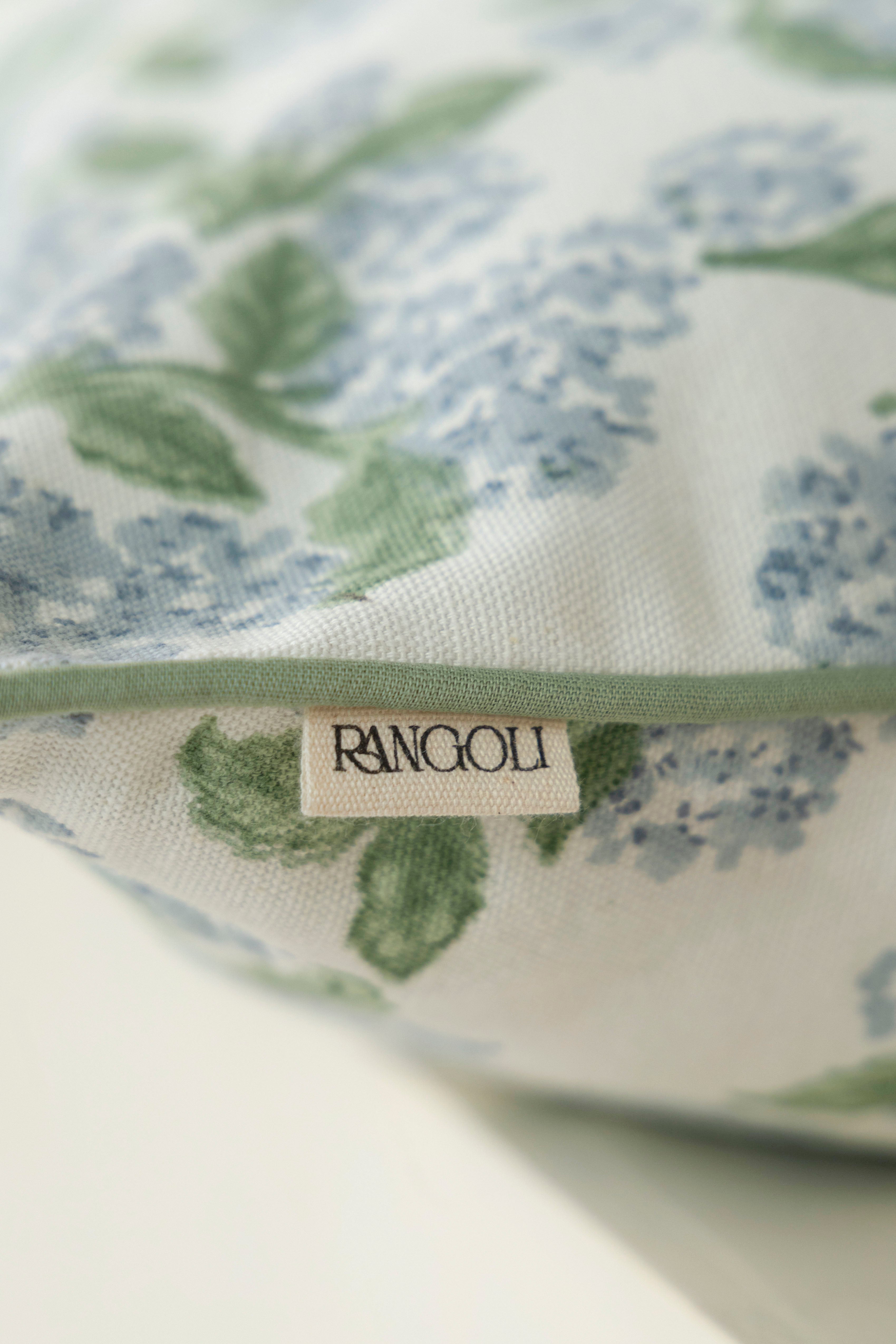 כרית נוי הורטנזיה כחולה | בלעדי למכירה של נתנאלה