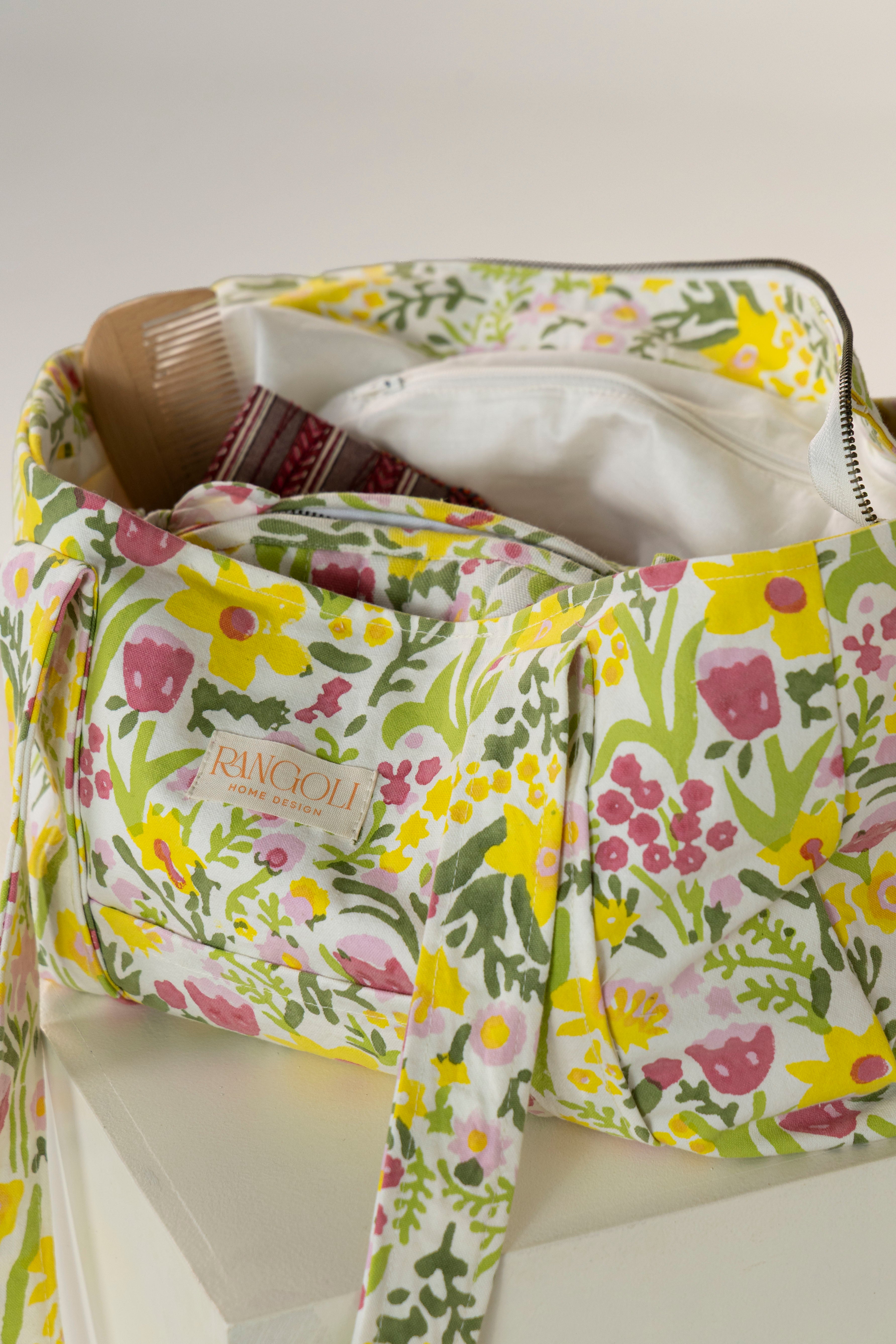 תיק Tote Spring Bloom| בעבודת יד