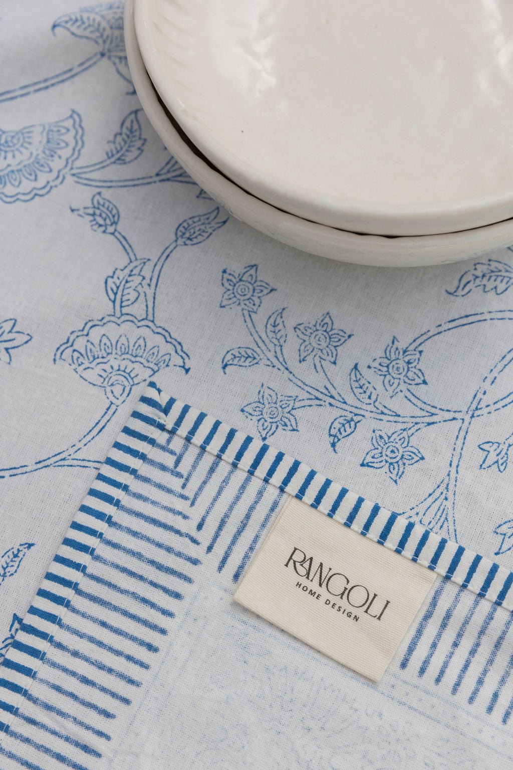 מפה לשולחן כותנה ״קשת״ | בעבודת יד