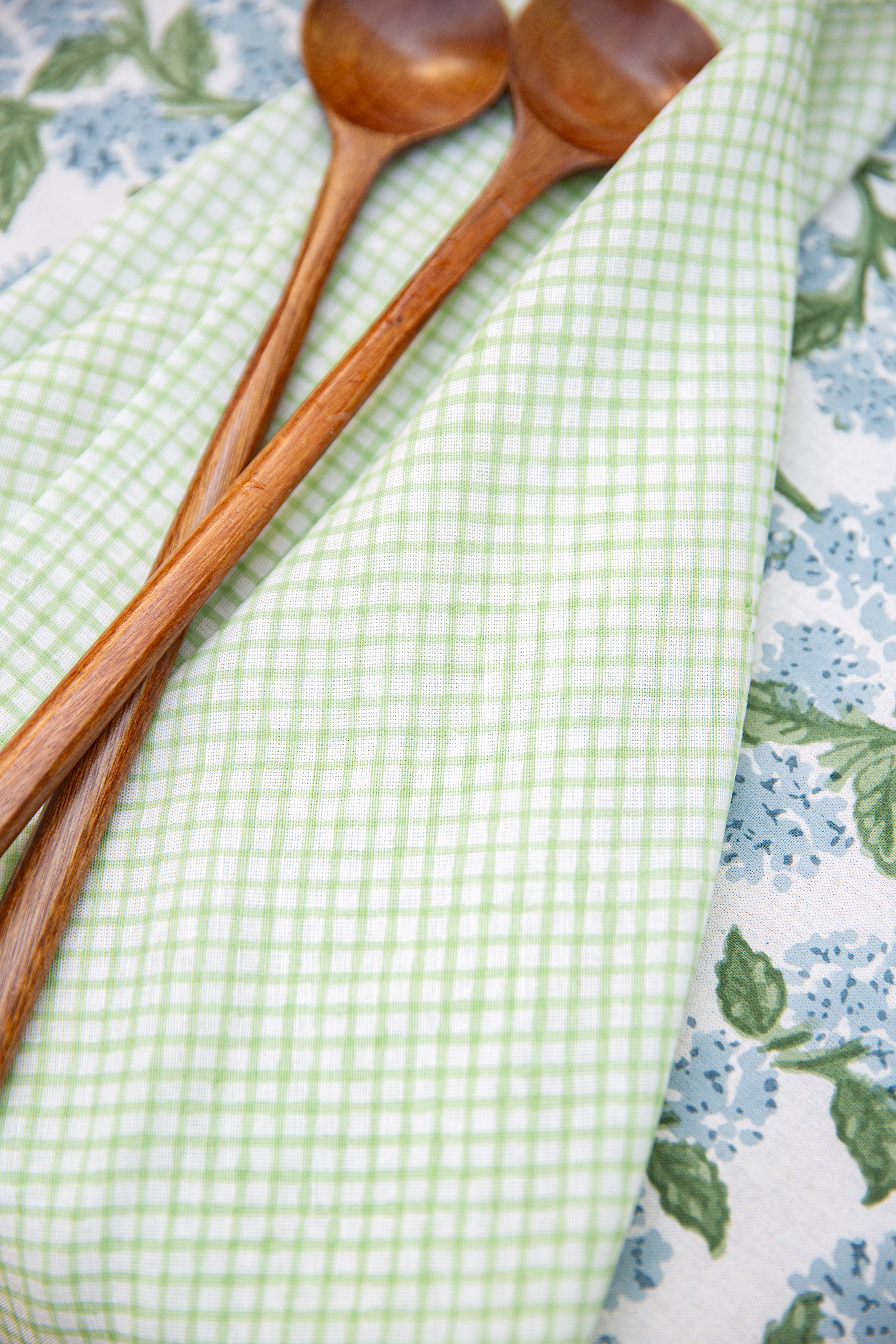 זוג מפיות פשתן משובצות | בעבודת יד