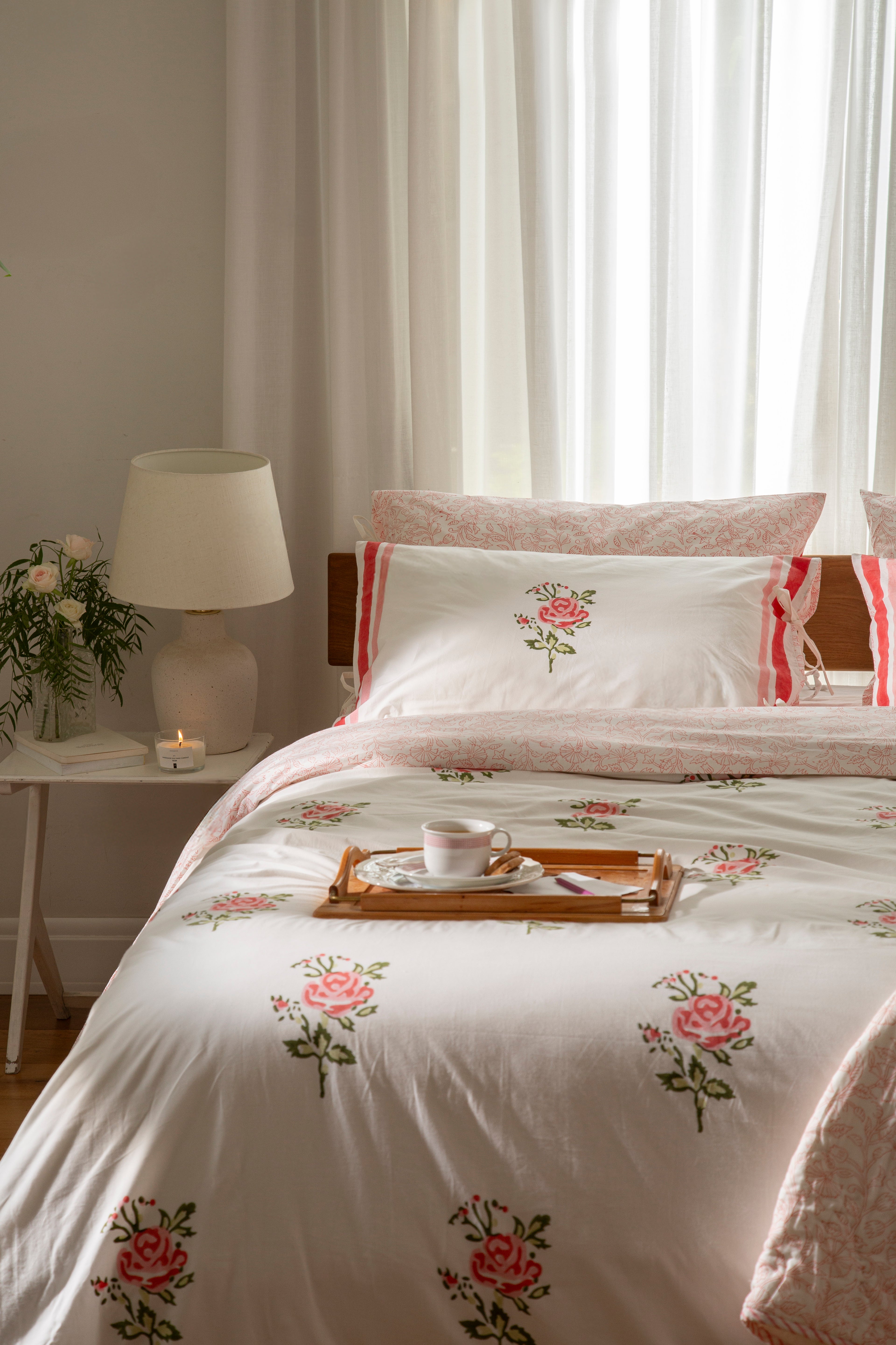 ציפה ״ורד״ כותנת פרקל | בעבודת יד