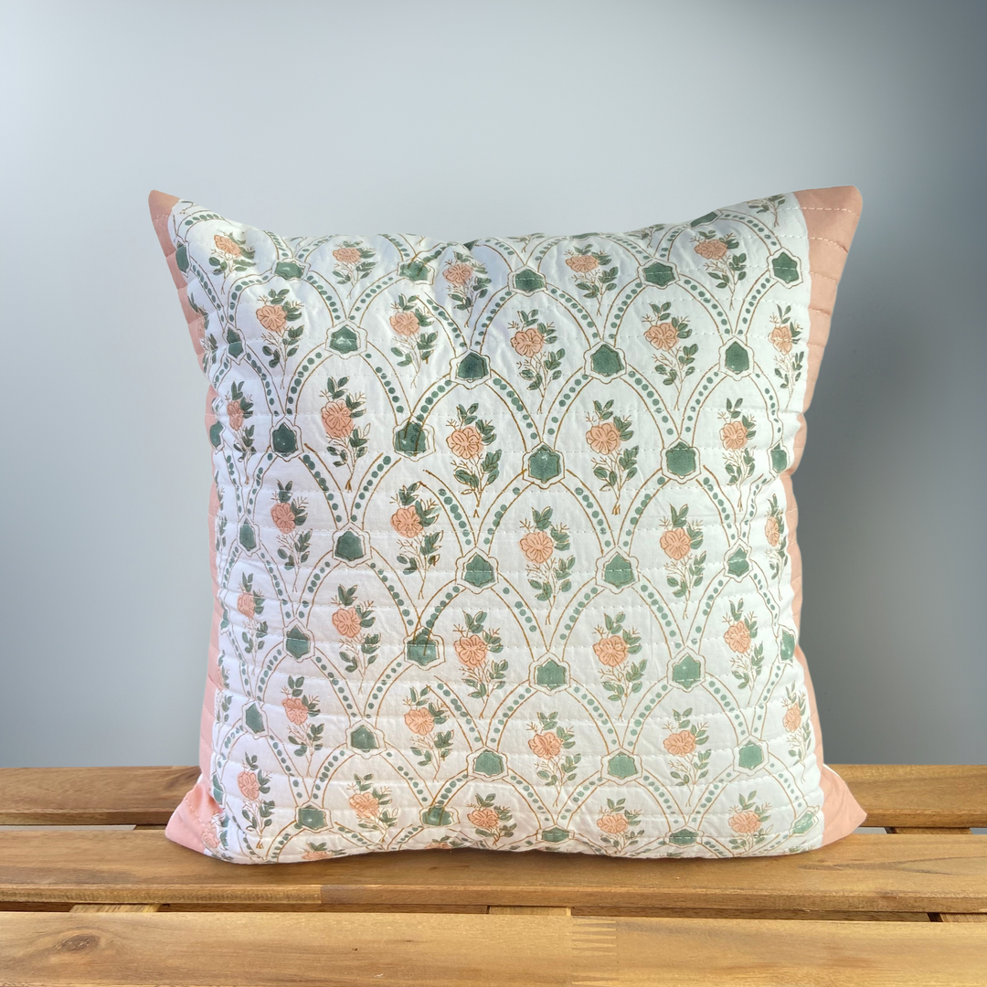 Quilted Blockprint Cushion Lior