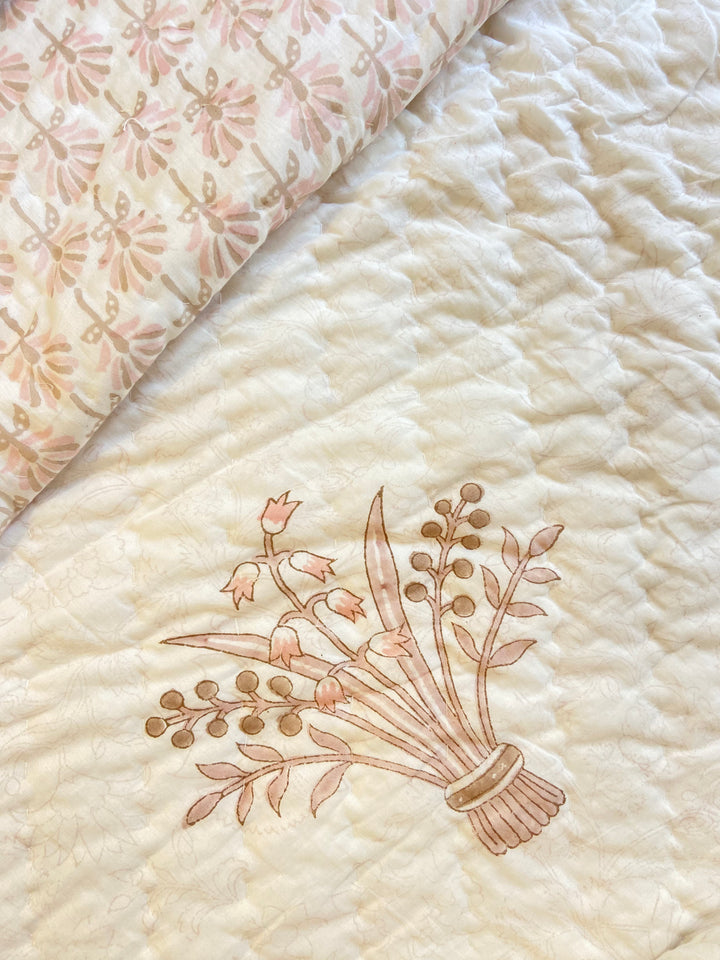 Organic Cotton Blockprinted Quilt Ely