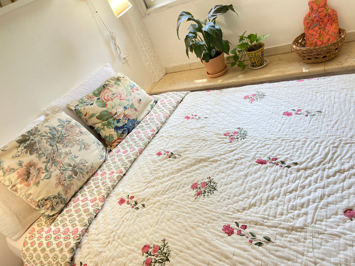 Organic Cotton Blockprinted Quilt Daniel