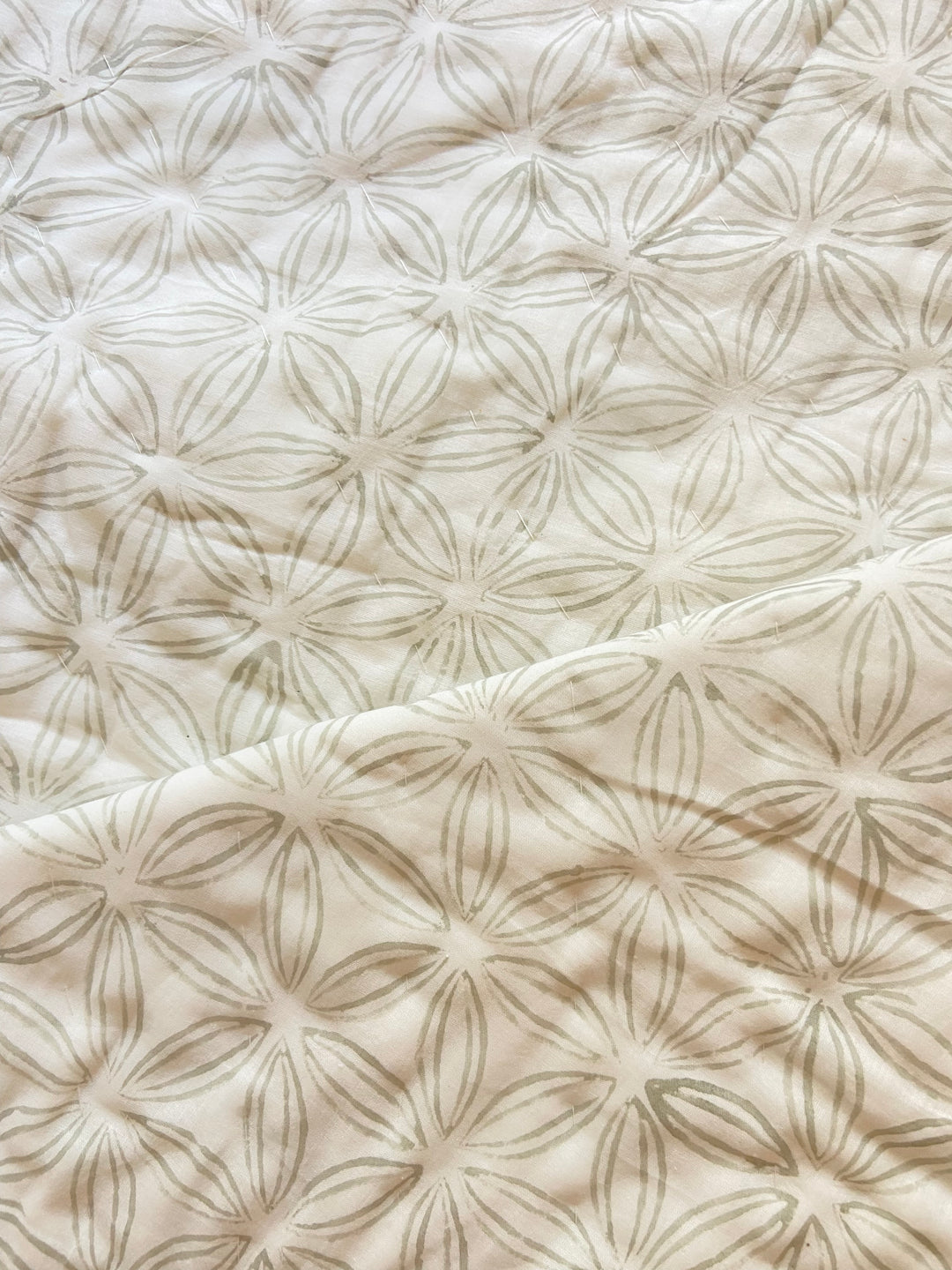 Organic Cotton Blockprinted Quilt Adina