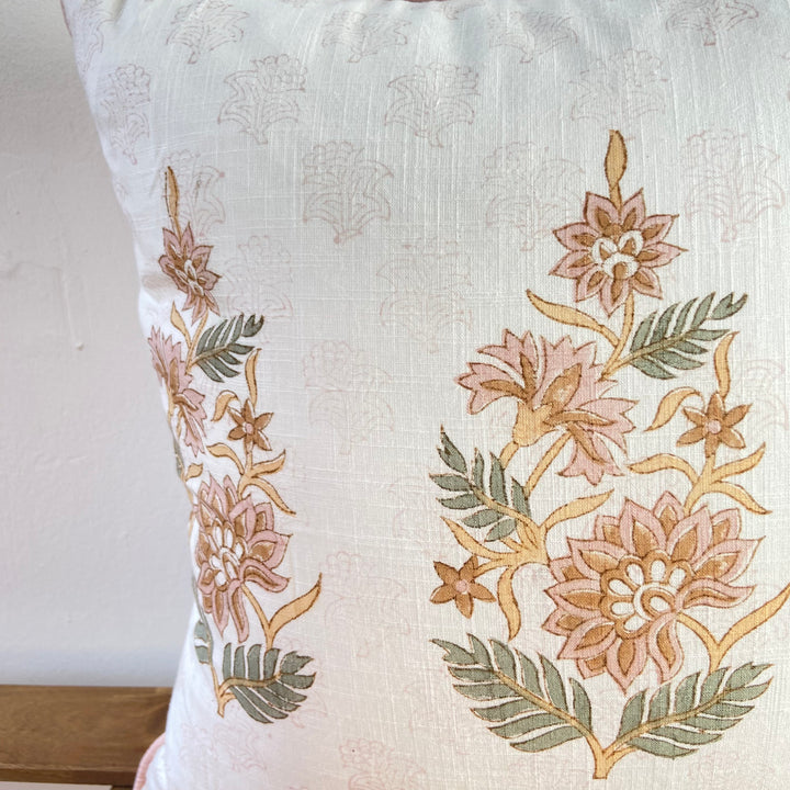 Blockprint Cushion Lily