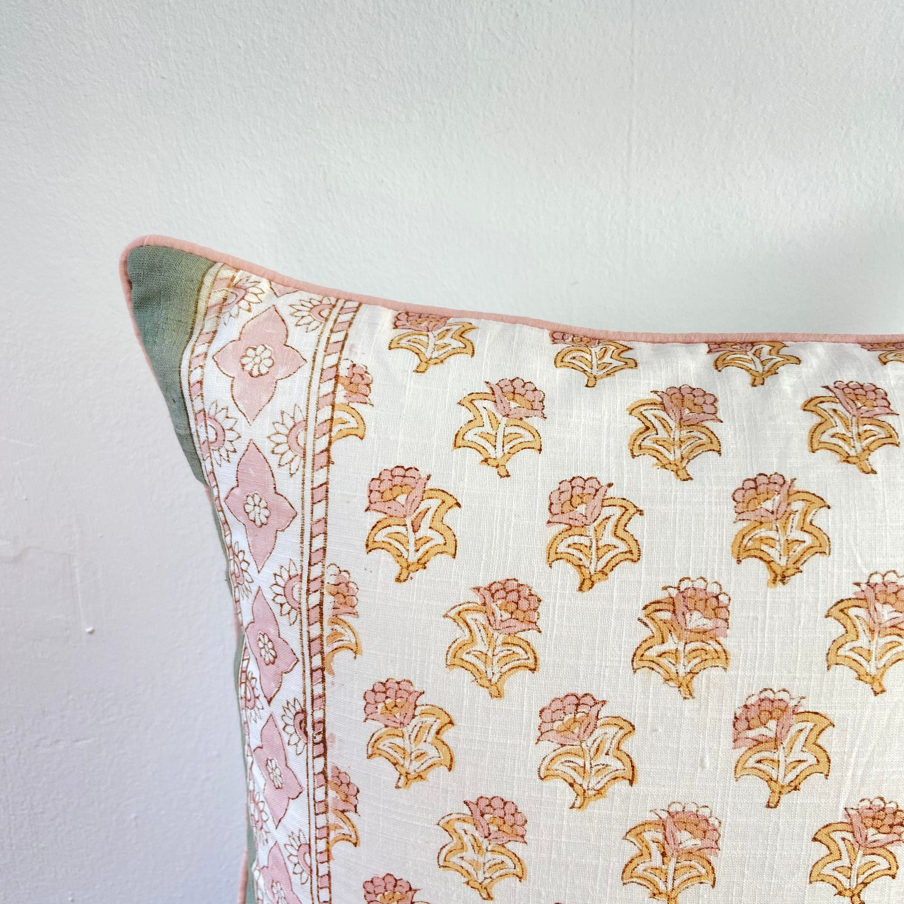 Blockprint Cushion Shelly