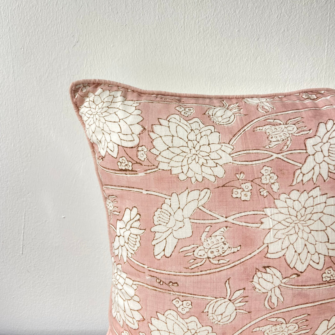 Blockprint Cushion Iris