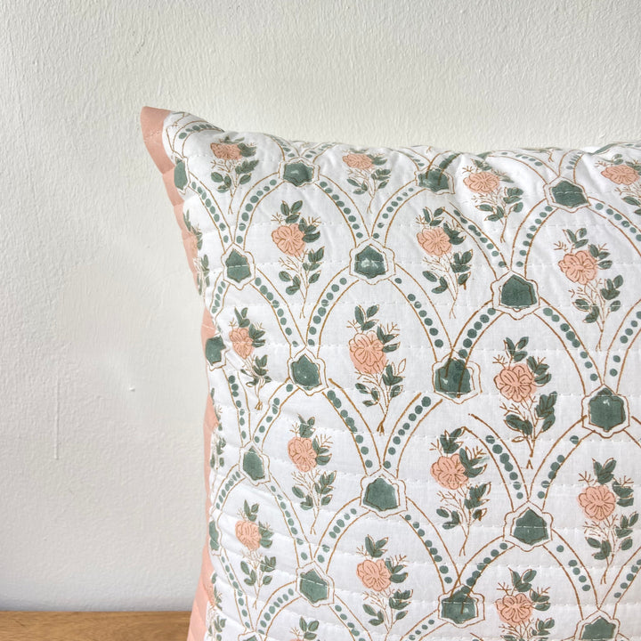 Quilted Blockprint Cushion Lior