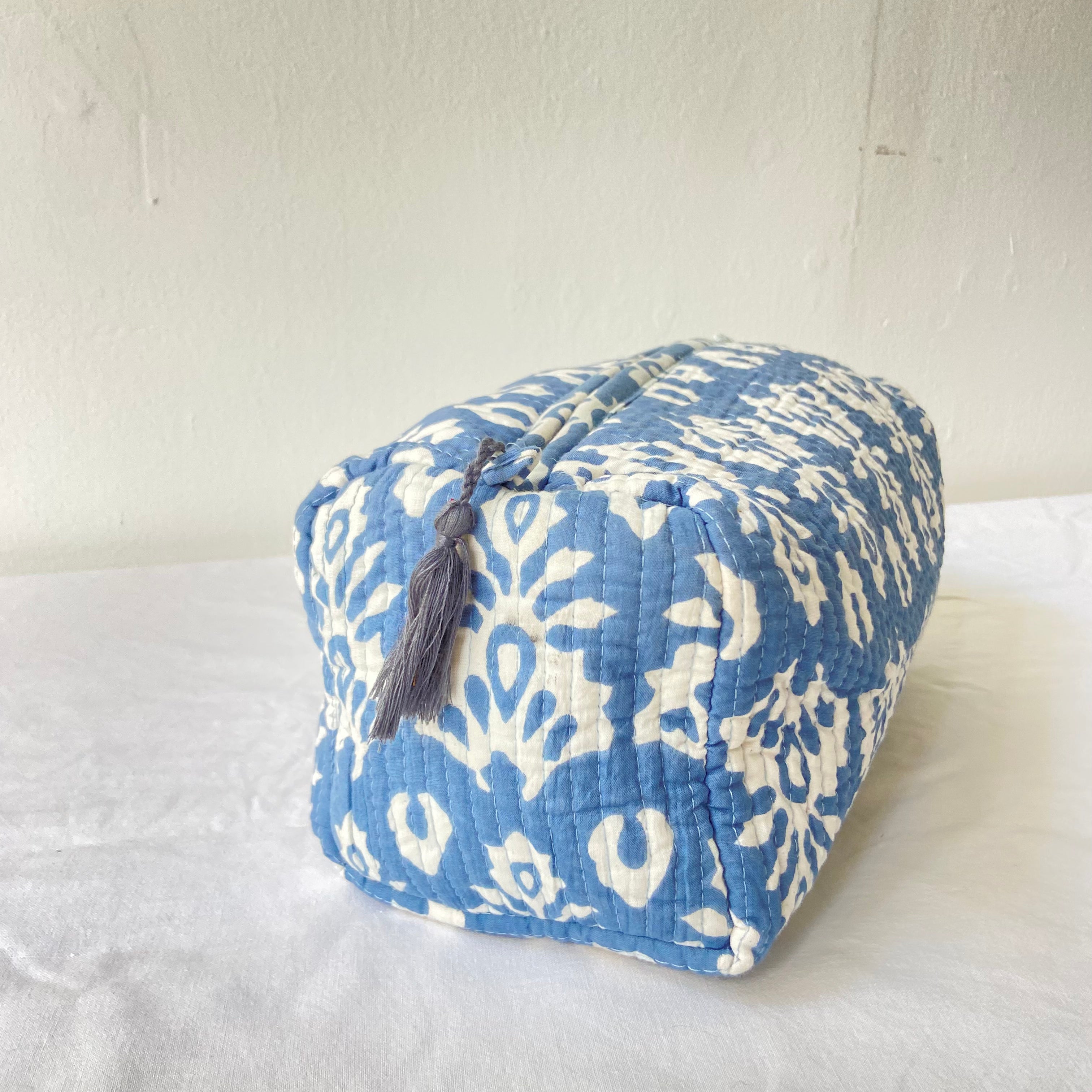 Blockprint Toiletry Bag Keshet