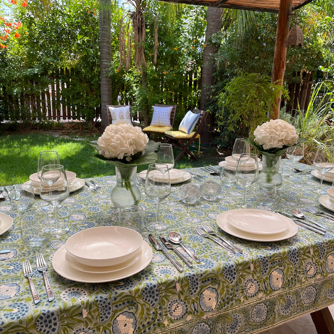 Blockprint Tablecloth Zohar