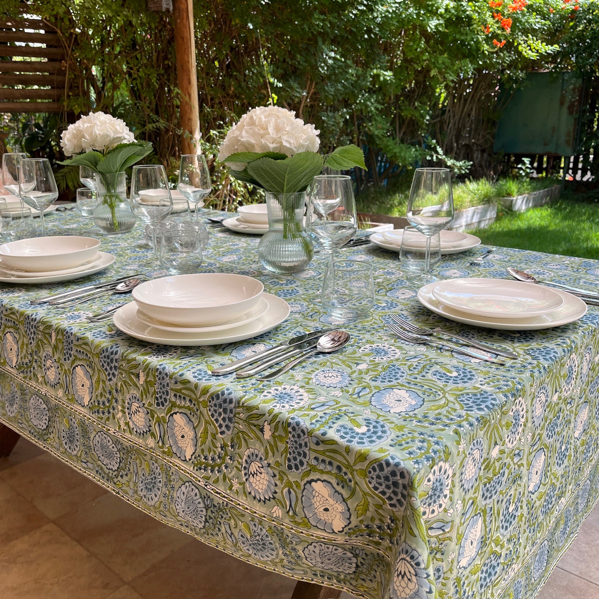 Blockprint Tablecloth Zohar