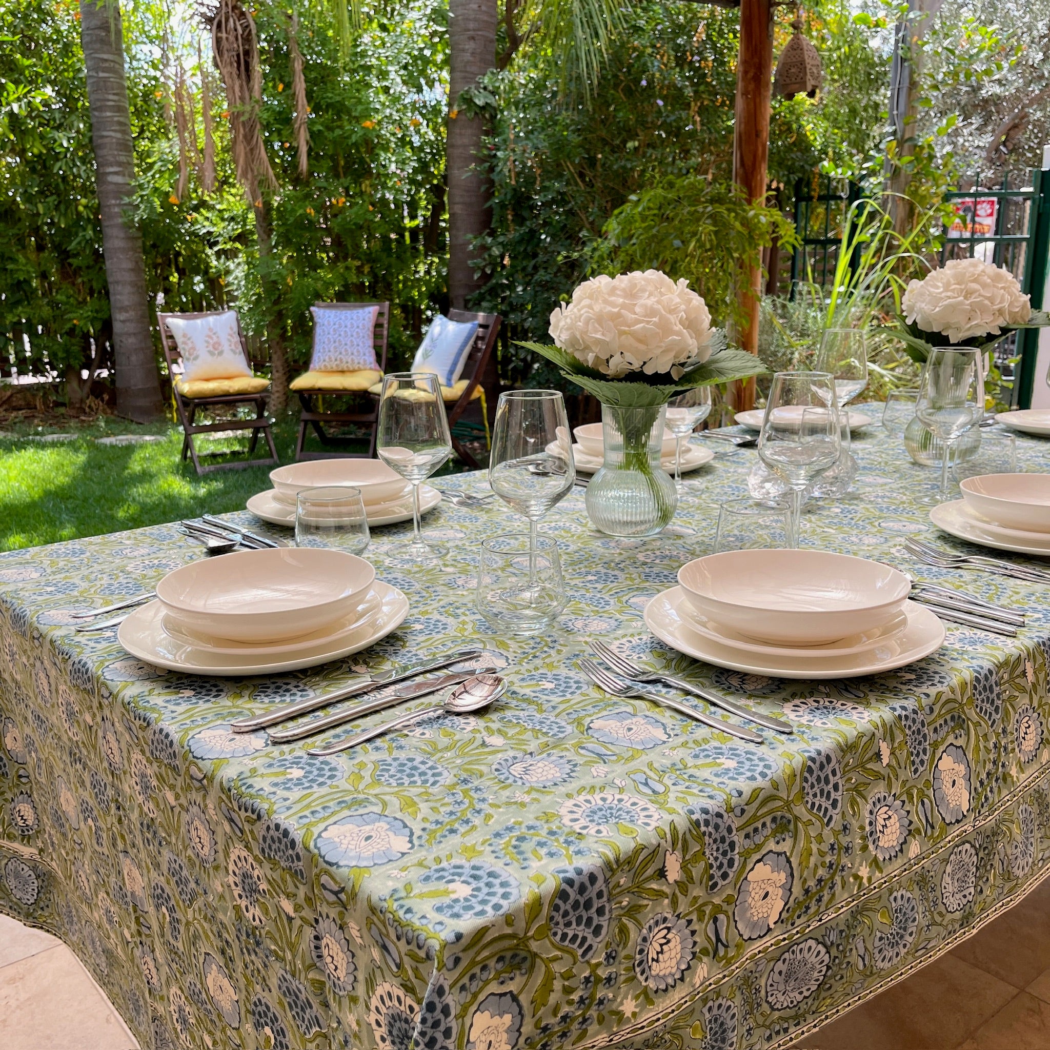 Blockprint Tablecloth Zohar