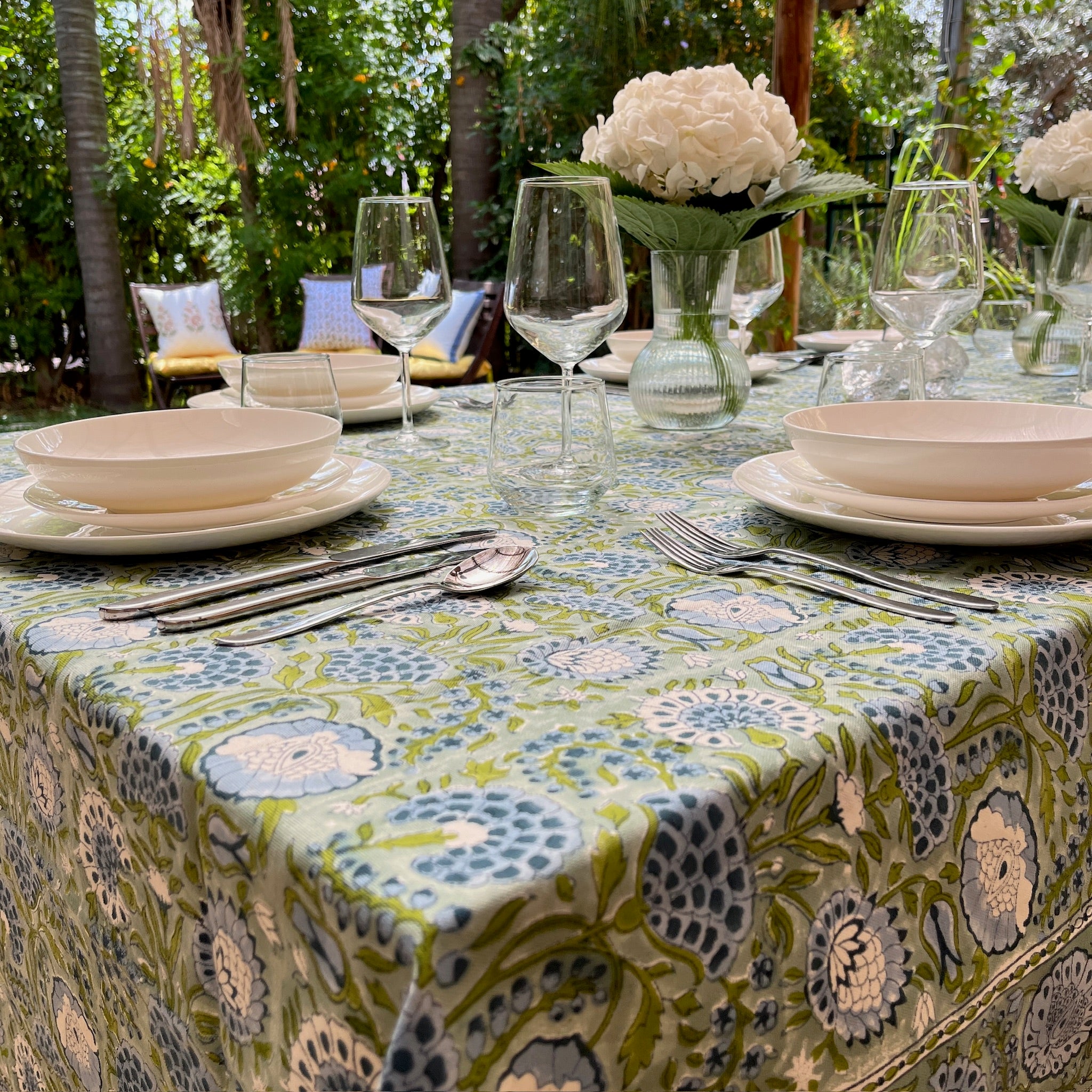 Blockprint Tablecloth Zohar