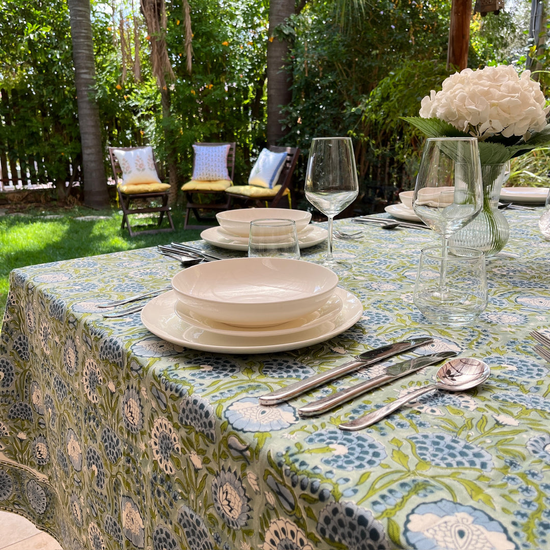 Blockprint Tablecloth Zohar