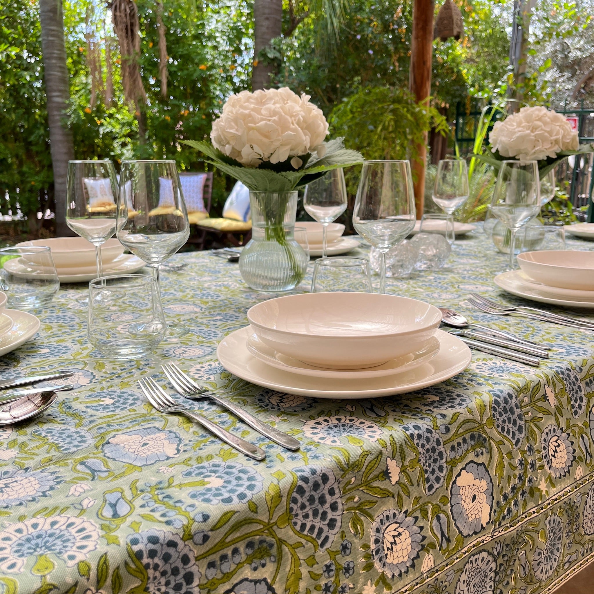 Blockprint Tablecloth Zohar