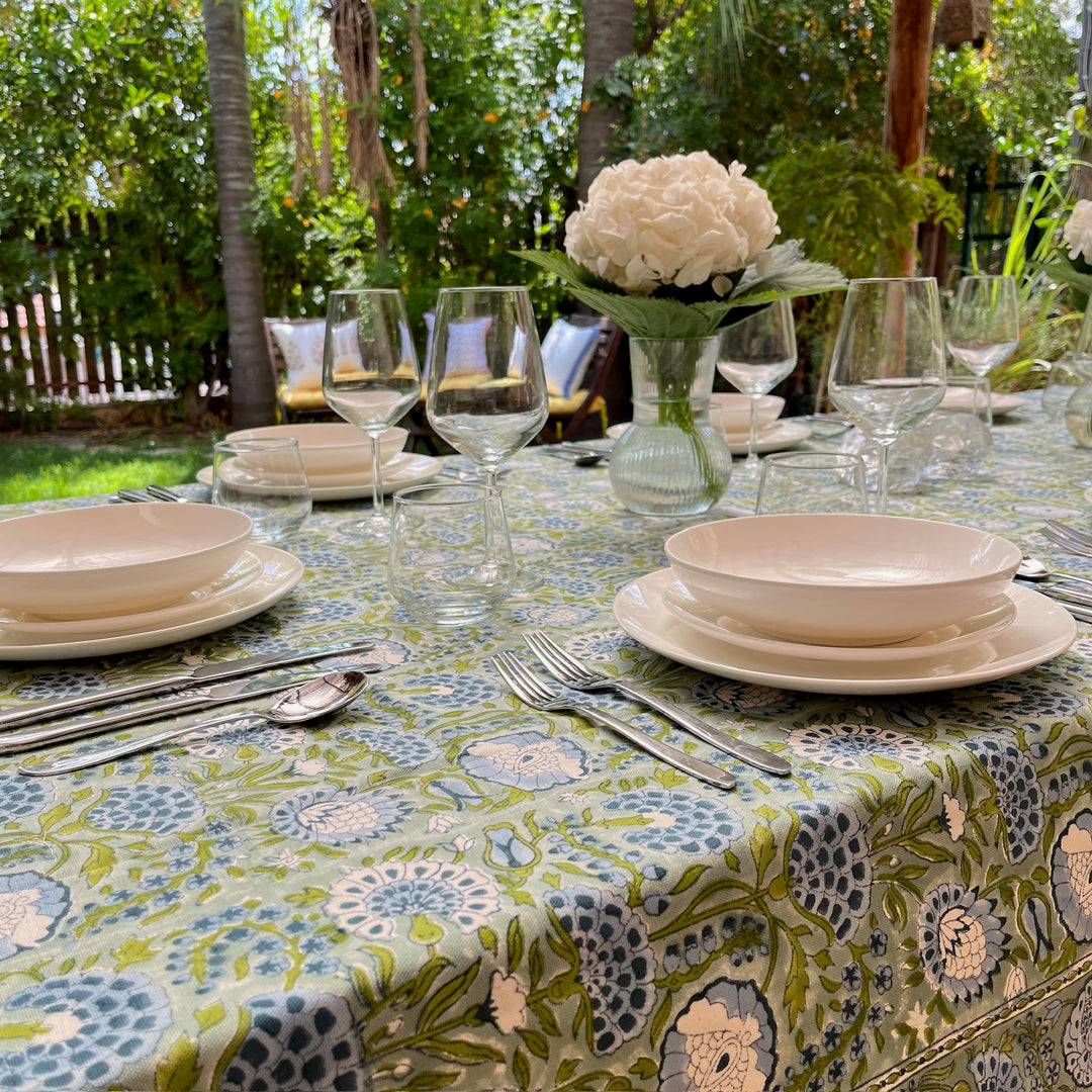 Blockprint Tablecloth Zohar