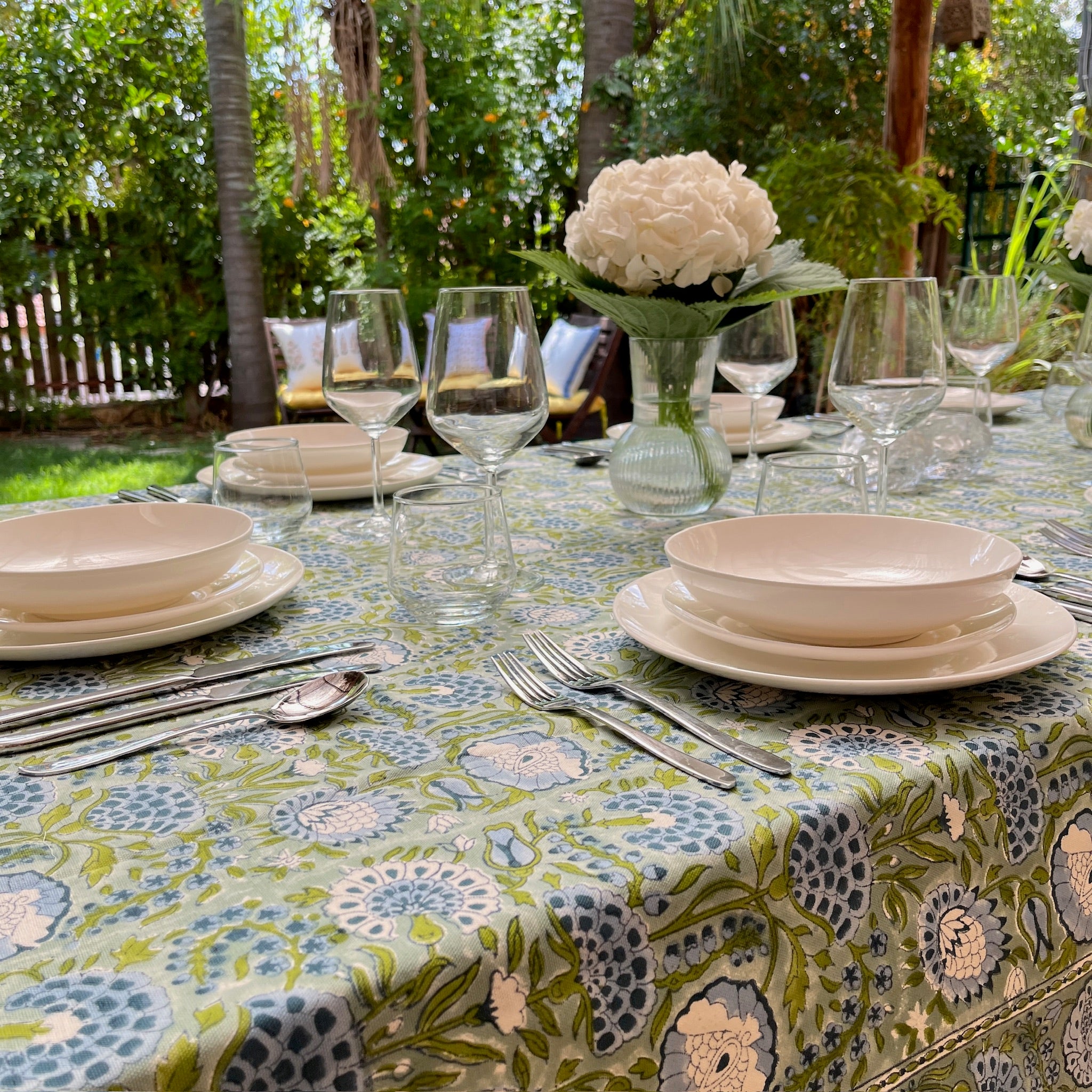 Blockprint Tablecloth Zohar