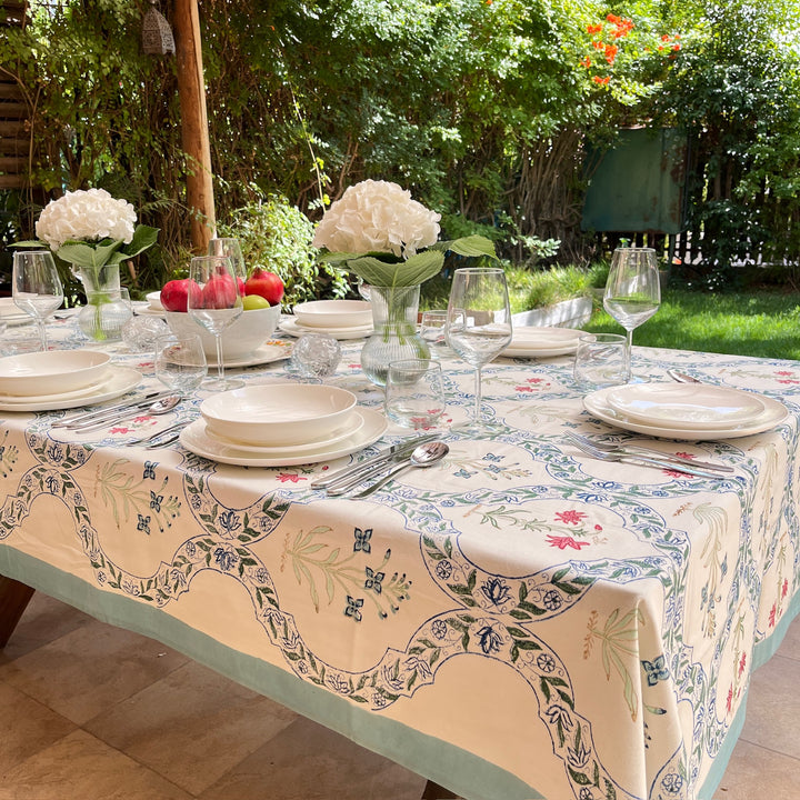 Blockprint Tablecloth Leeya