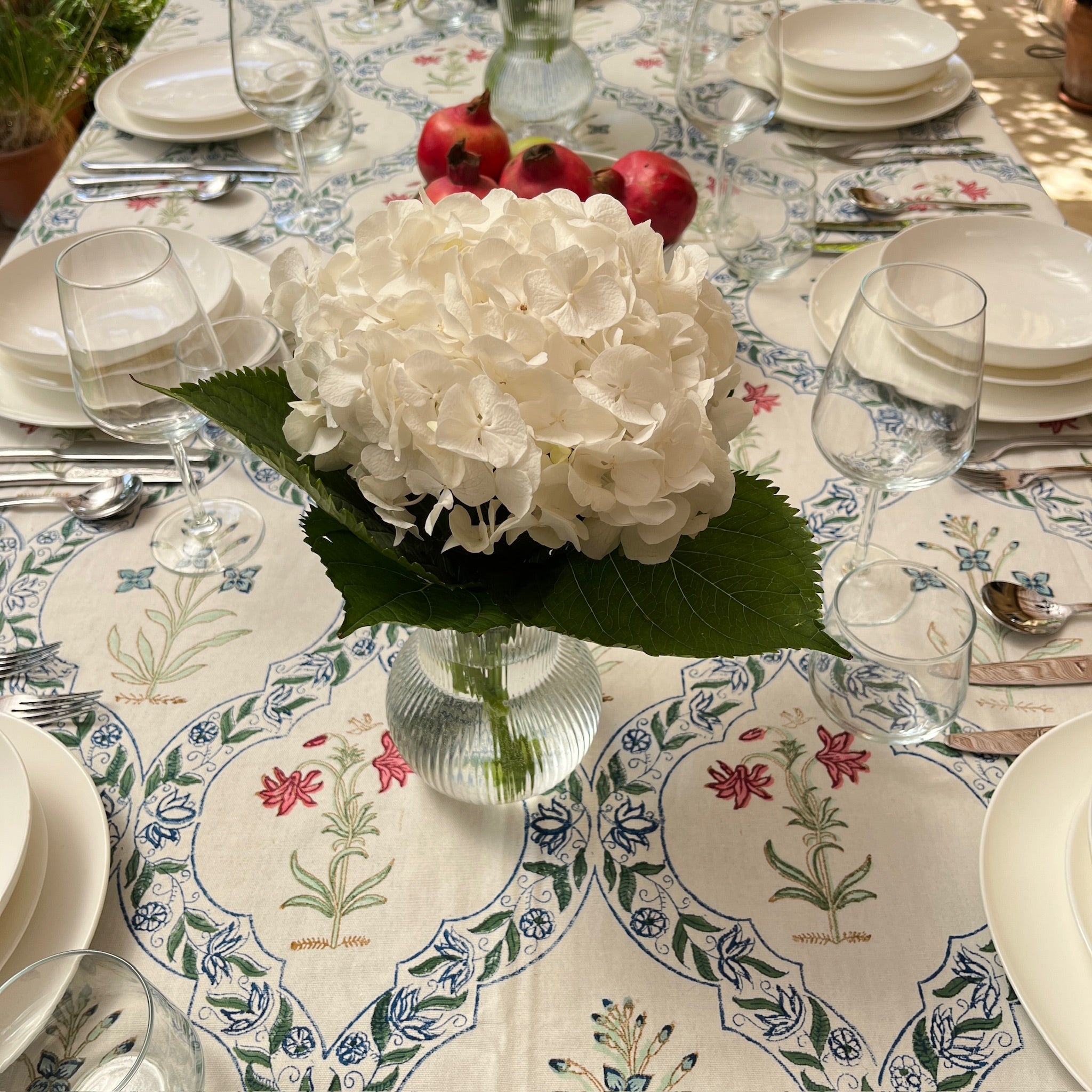 Blockprint Tablecloth Leeya