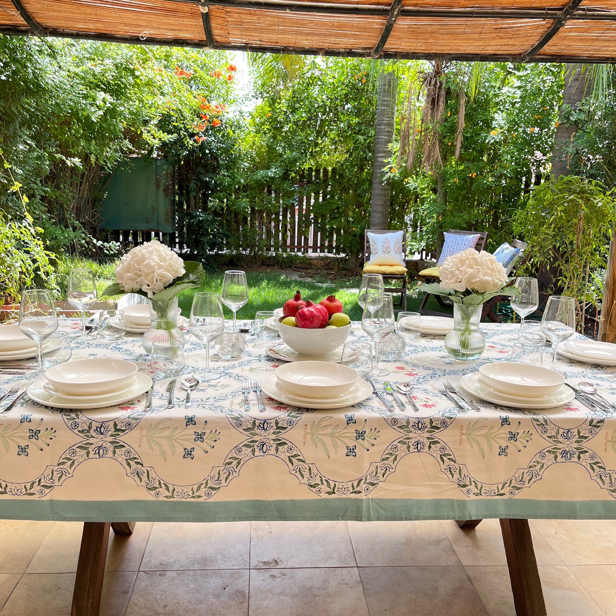 Blockprint Tablecloth Leeya