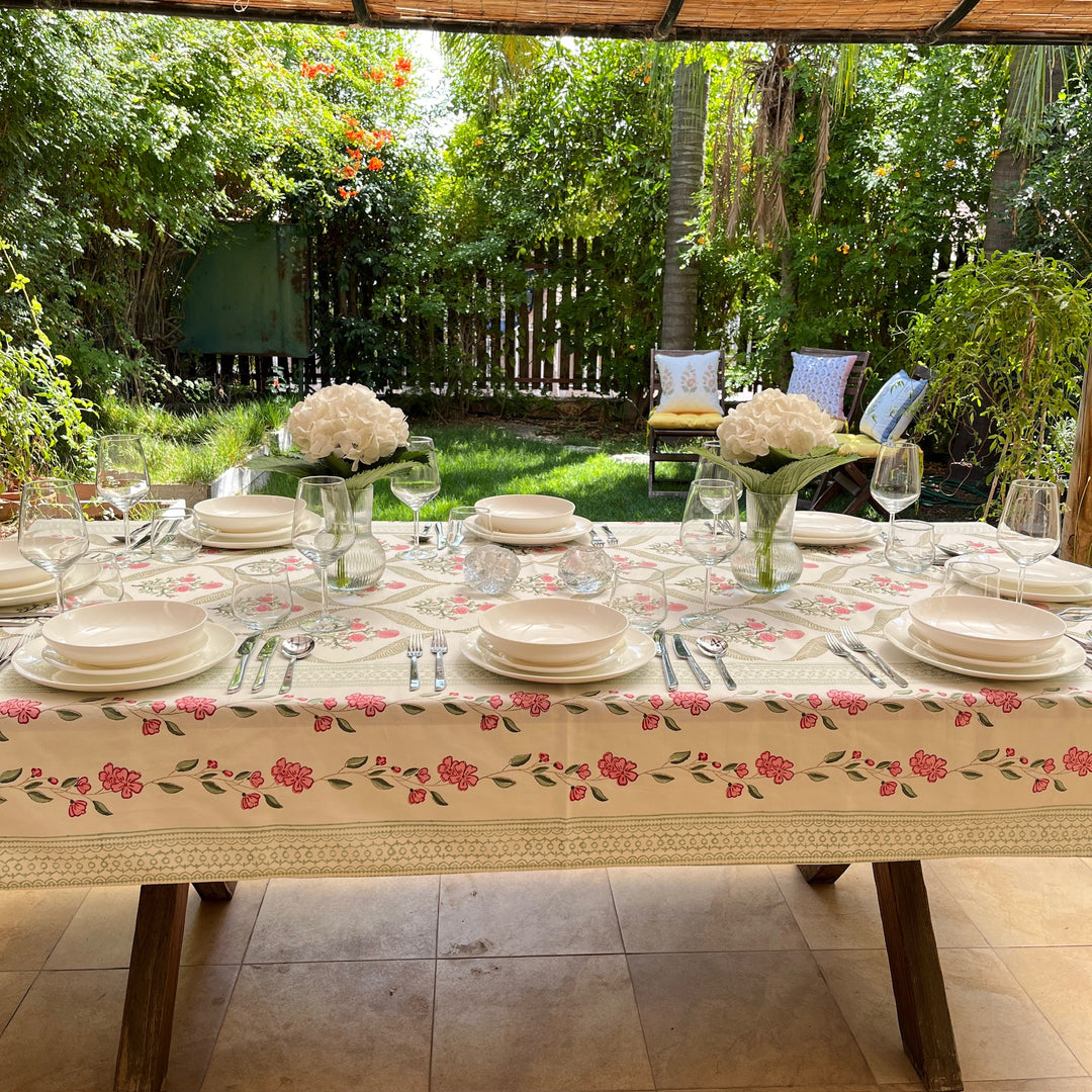 Blockprint Tablecloth Dana