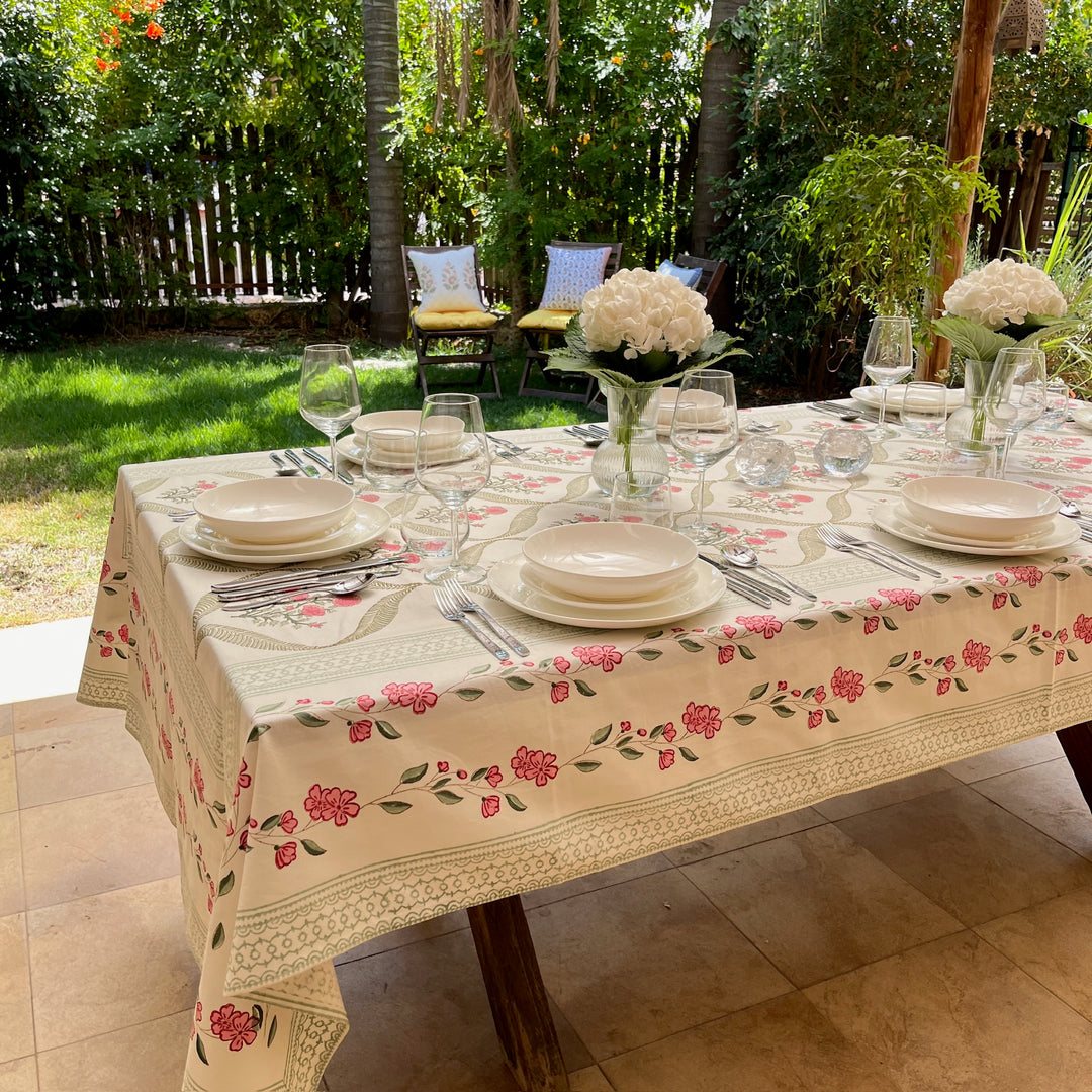 Blockprint Tablecloth Dana