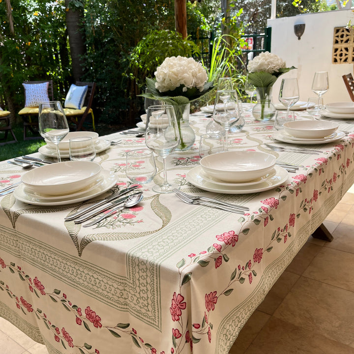 Blockprint Tablecloth Dana