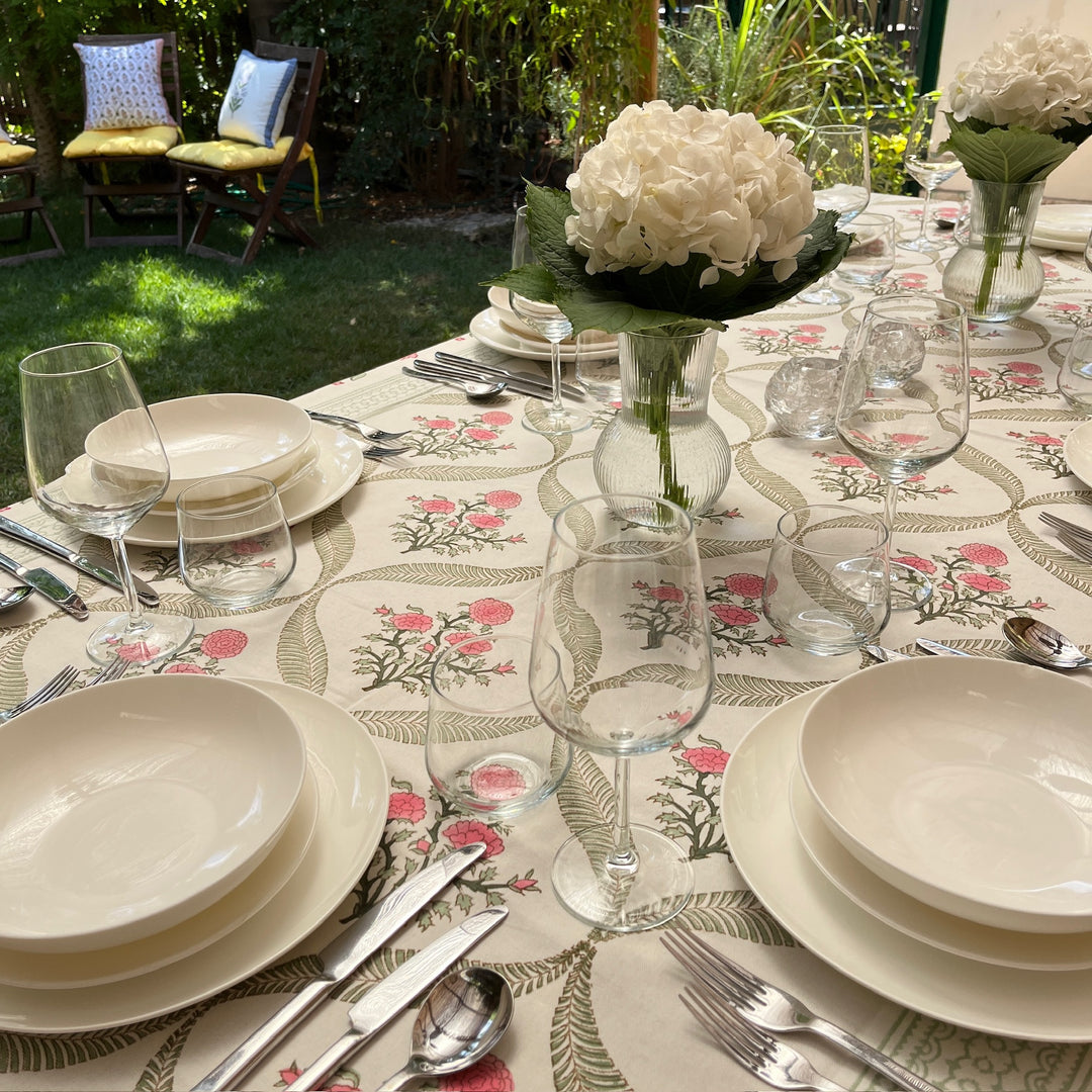 Blockprint Tablecloth Dana