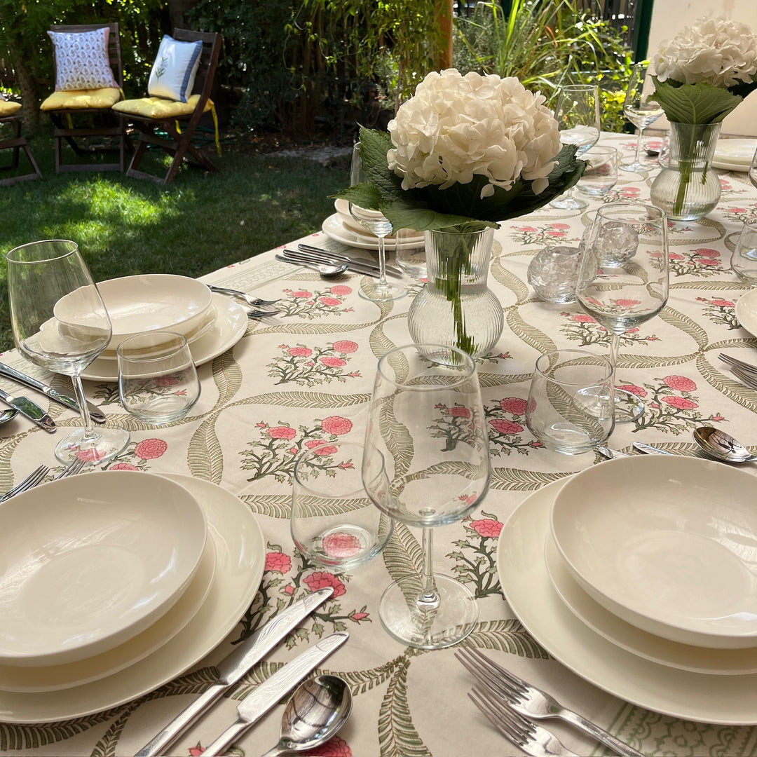 Blockprint Tablecloth Dana