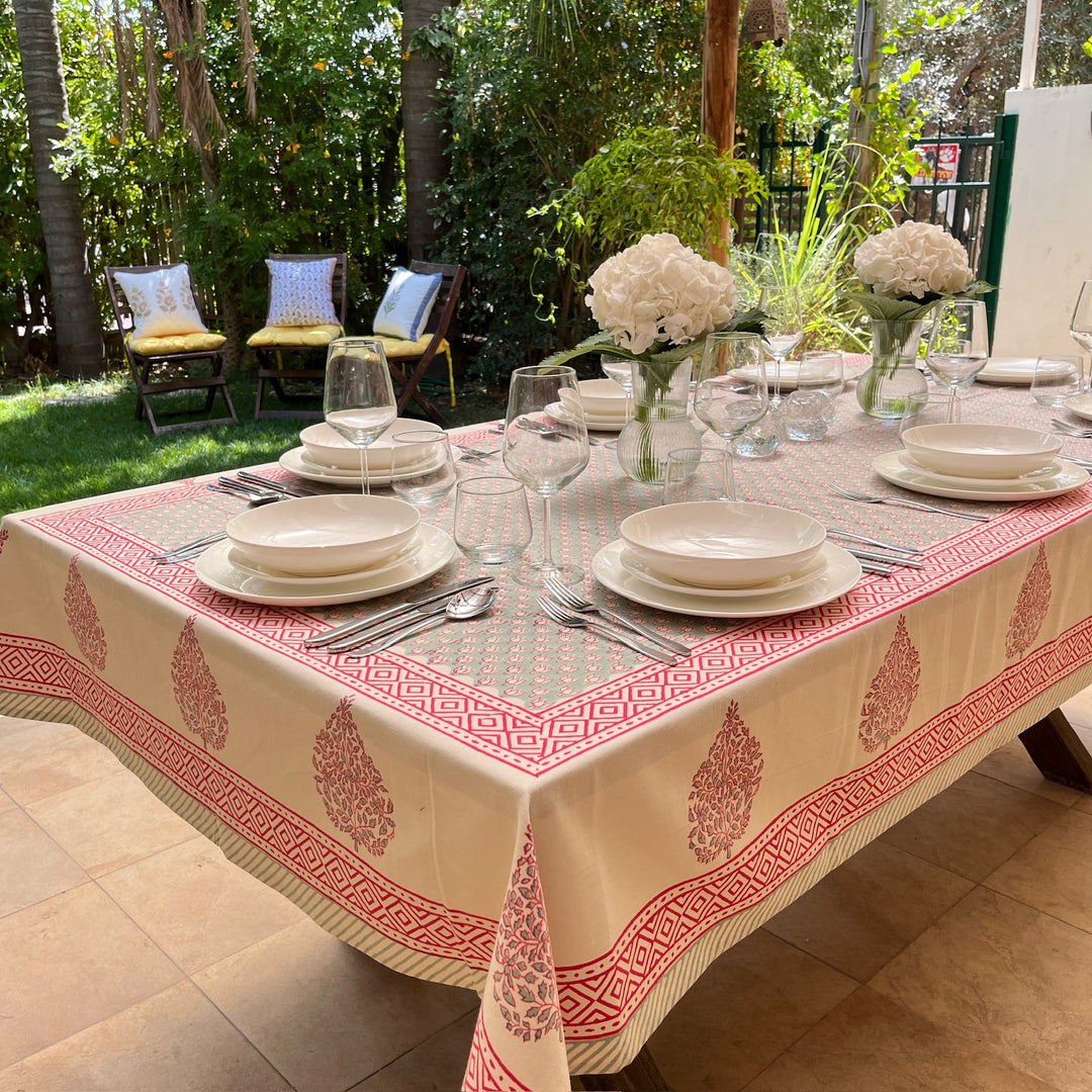 Blockprint Tablecloth Amit