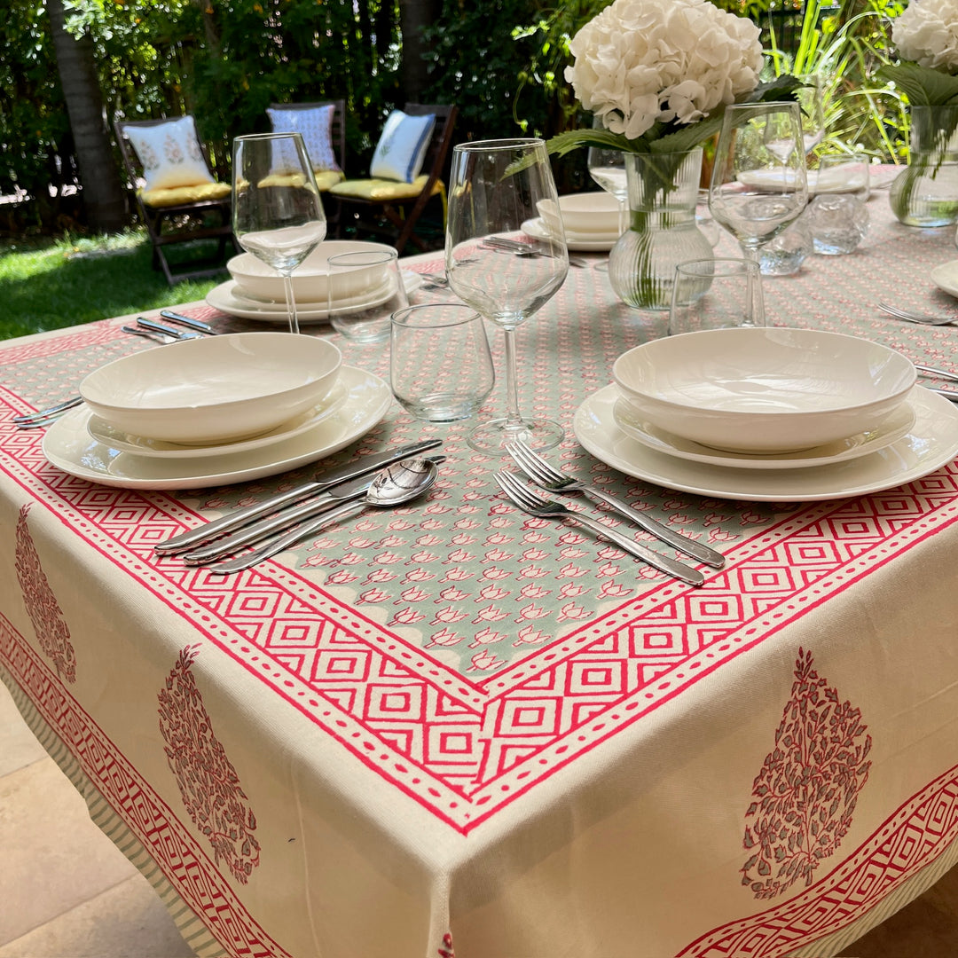 Blockprint Tablecloth Amit