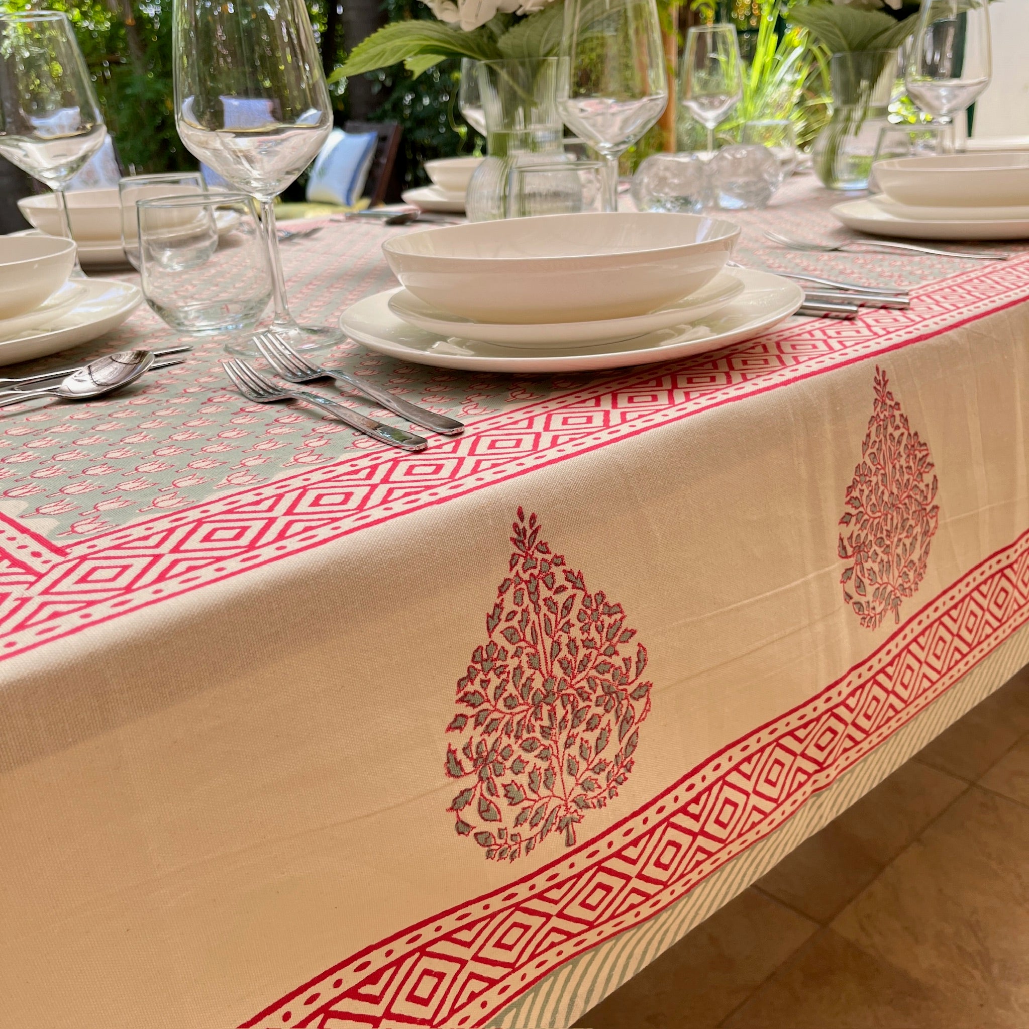 Blockprint Tablecloth Amit